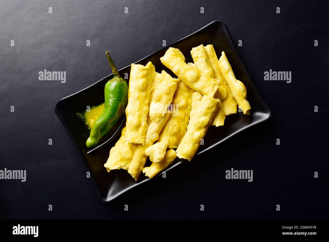 Gujarati Snack Fafda, popular Gujarati snack Stock Photo