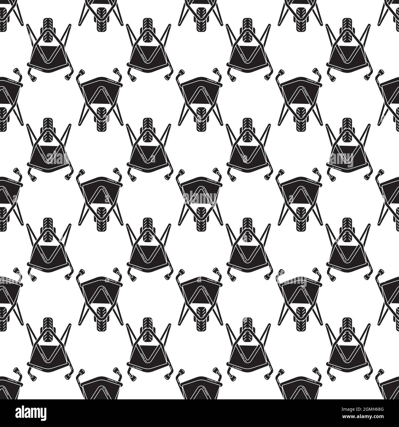 Front wheelbarrow pattern seamless background texture repeat wallpaper ...