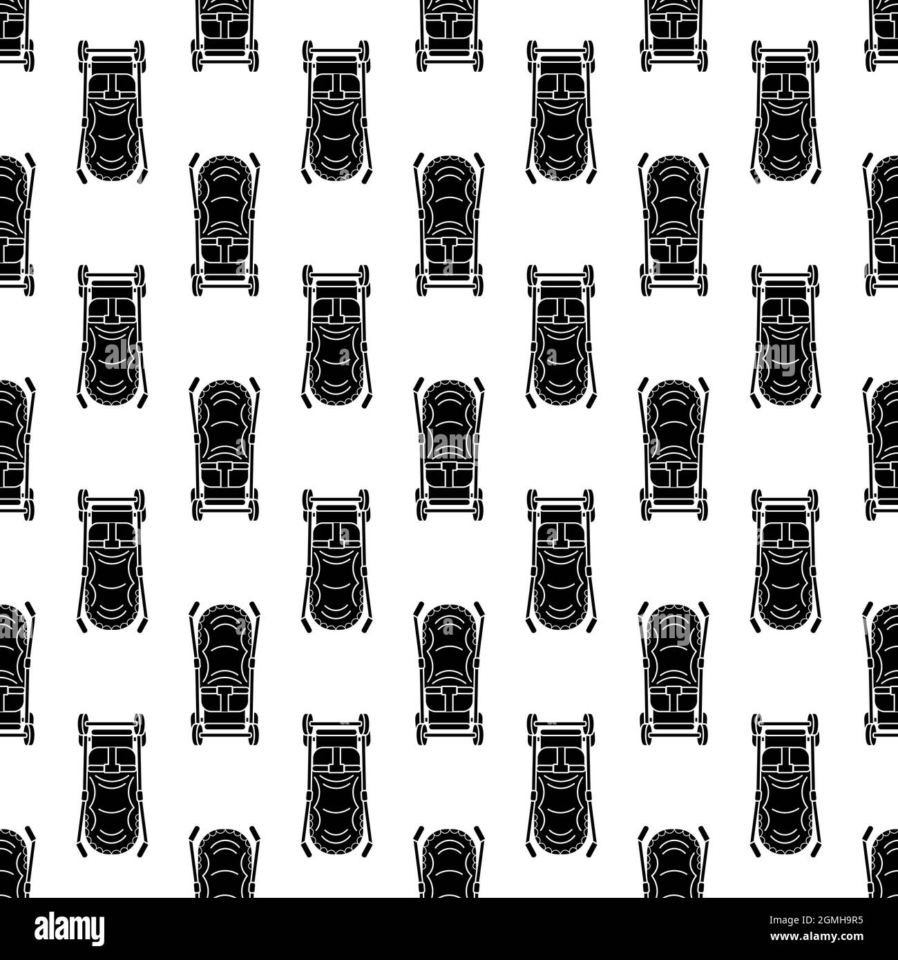 Front of pram pattern seamless background texture repeat wallpaper geometric vector Stock Vector
