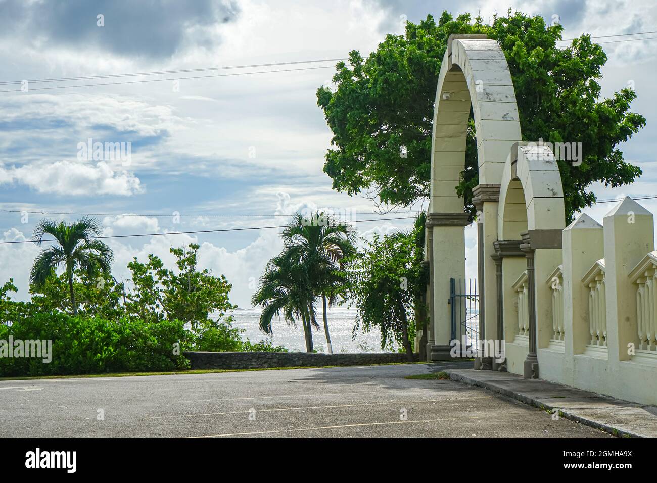 A gate in Guam Stock Photo