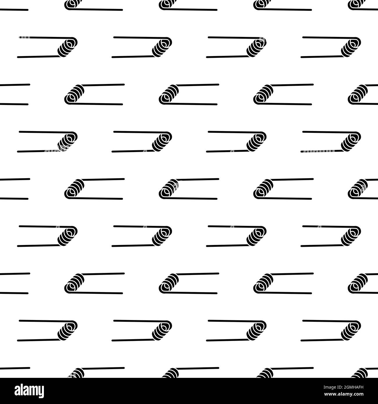 Spiral element cigarette pattern seamless background texture repeat wallpaper geometric vector Stock Vector