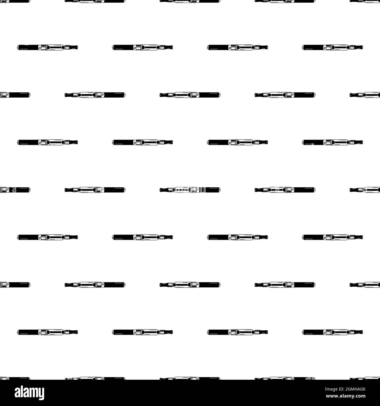 Glass electronic cigarette pattern seamless background texture repeat wallpaper geometric vector Stock Vector