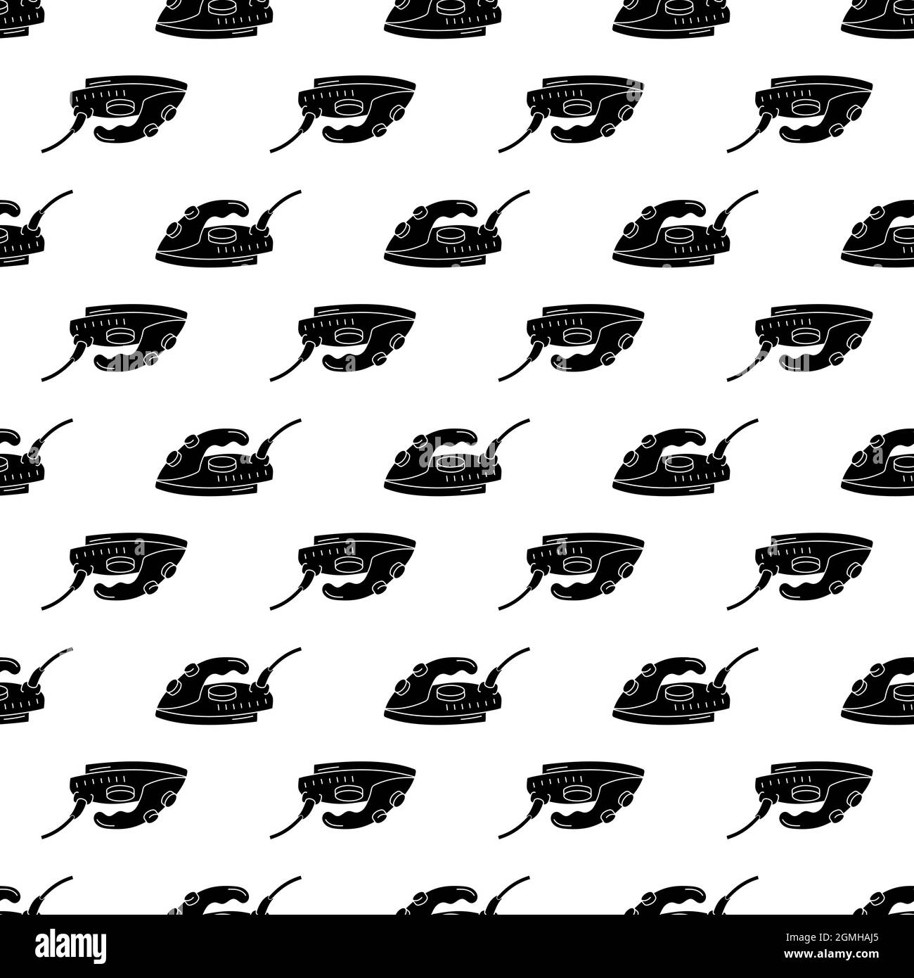 Home iron pattern seamless background texture repeat wallpaper geometric vector Stock Vector
