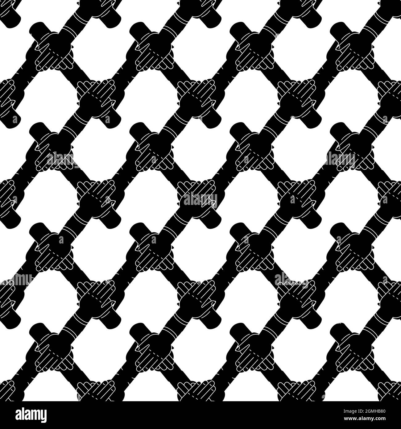 Teamwork handshake pattern seamless background texture repeat wallpaper ...