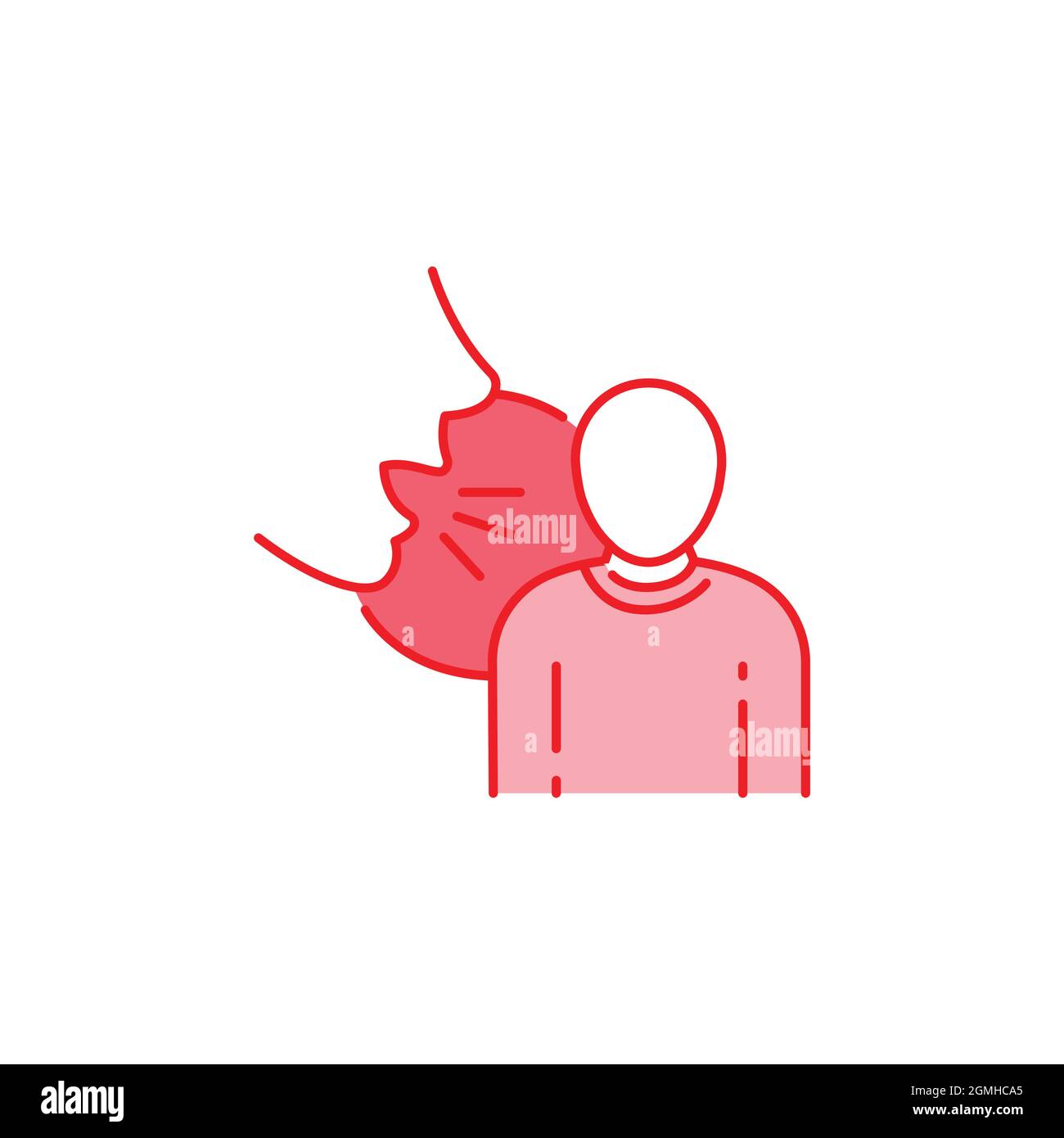 Insult black line icon. Verbal bullying. Harassment, social abuse and ...