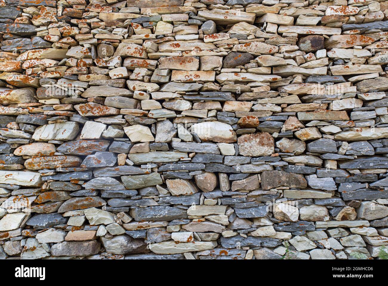 Texture of an old stone wall Stock Photo