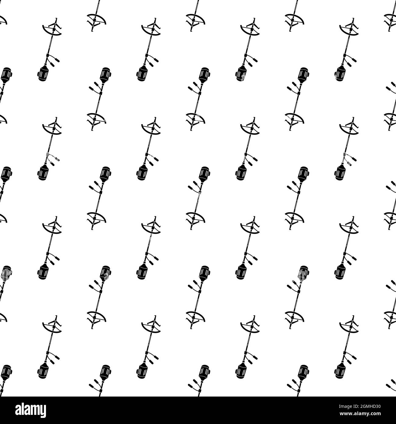 Grass trimmer pattern seamless background texture repeat wallpaper geometric vector Stock Vector