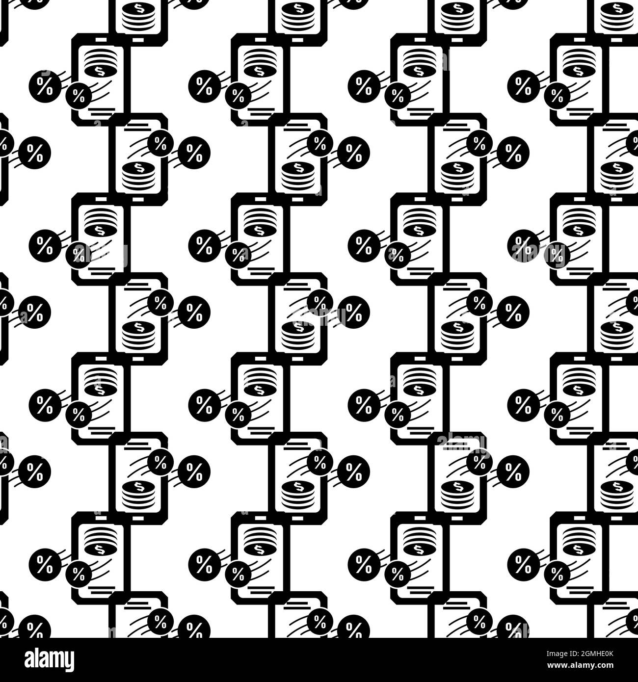 Smartphone money percent pattern seamless background texture repeat ...