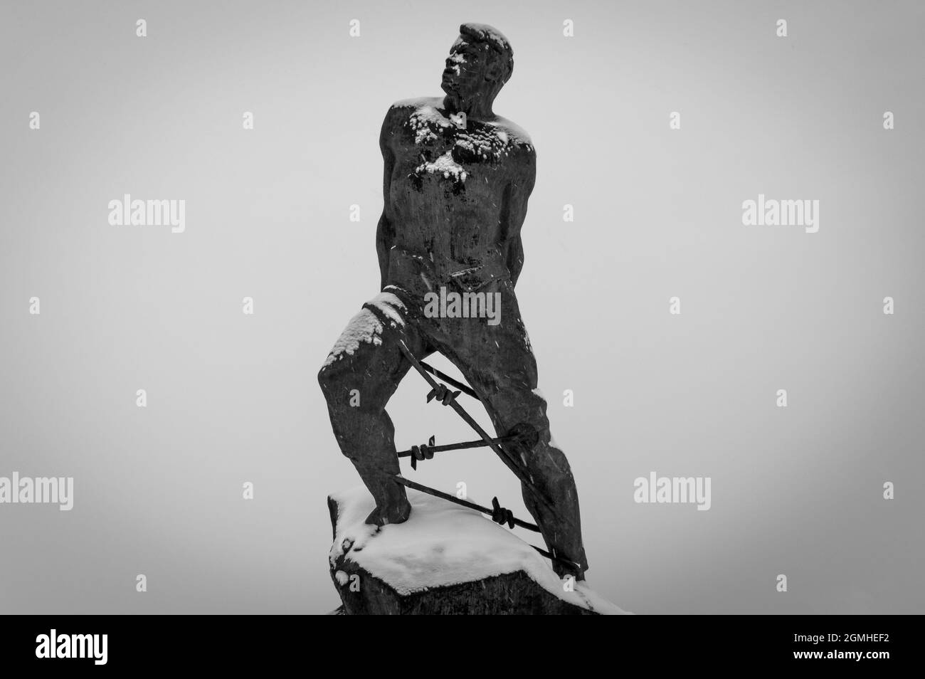 Monument to Musa Jalil in the historic district of Kazan, Tatastan