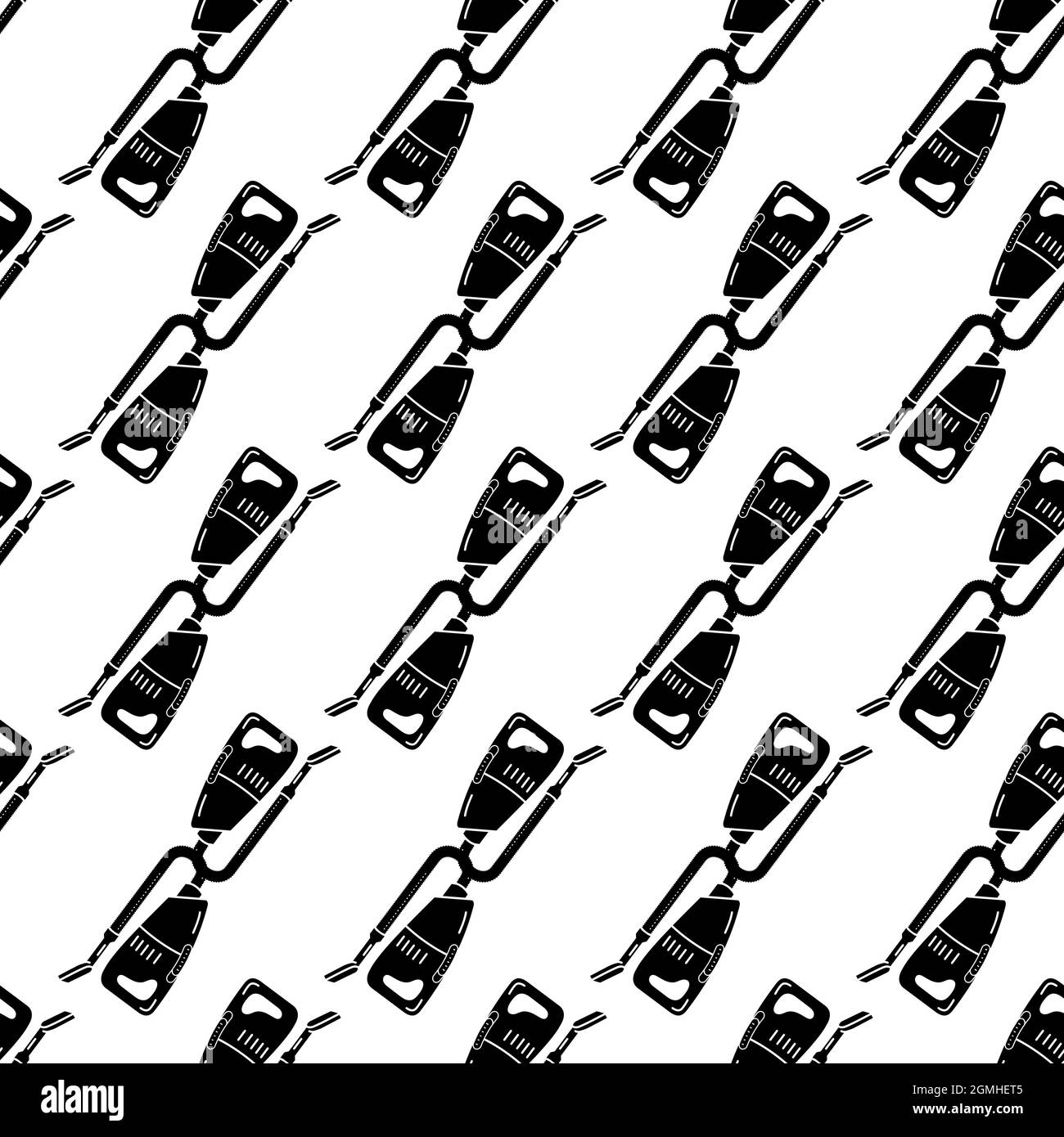 Car vacuum cleaner pattern seamless background texture repeat wallpaper geometric vector Stock Vector