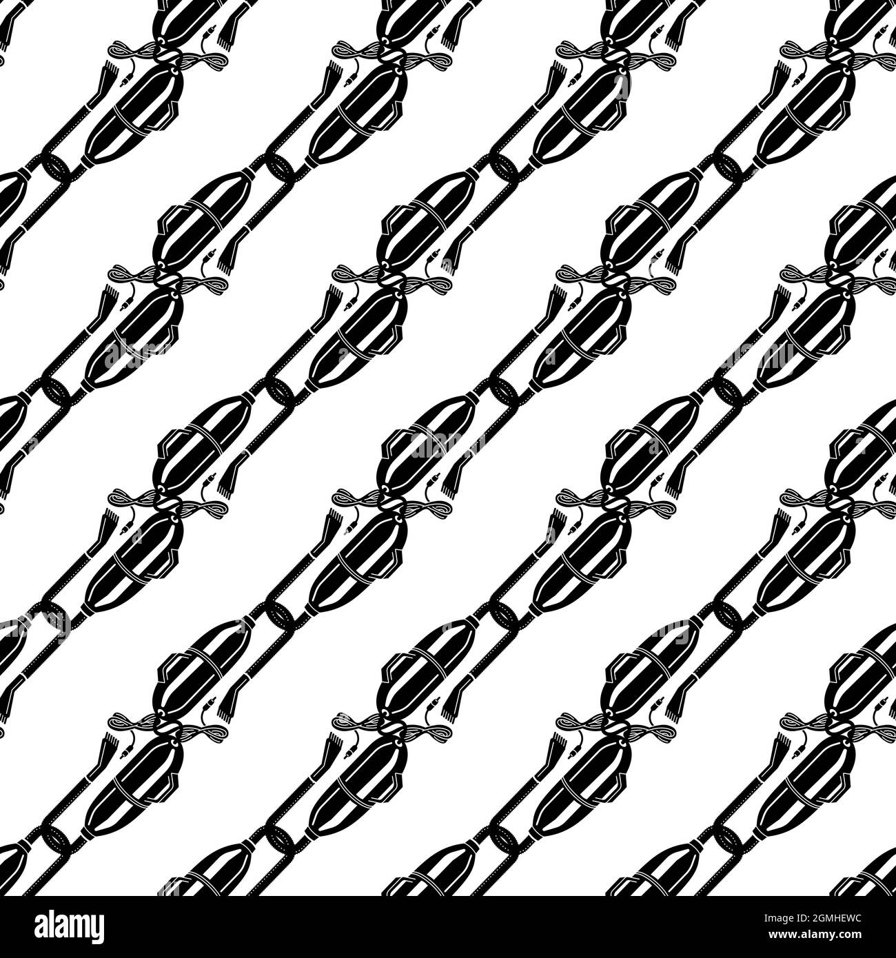 Retro vacuum cleaner pattern seamless background texture repeat wallpaper geometric vector Stock Vector