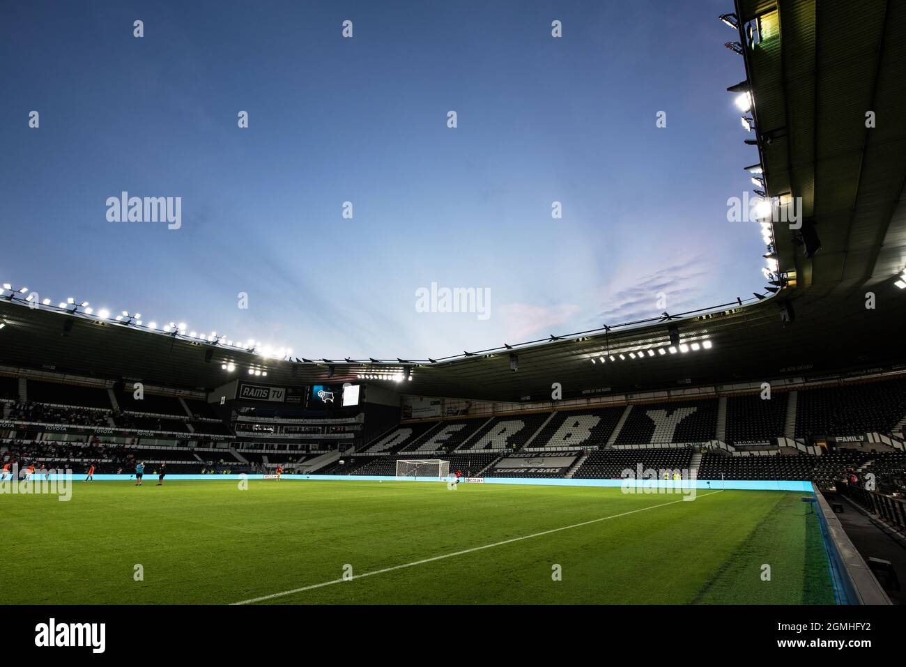 Pride Park Stadium, home of Derby County Football Club. Stock Photo