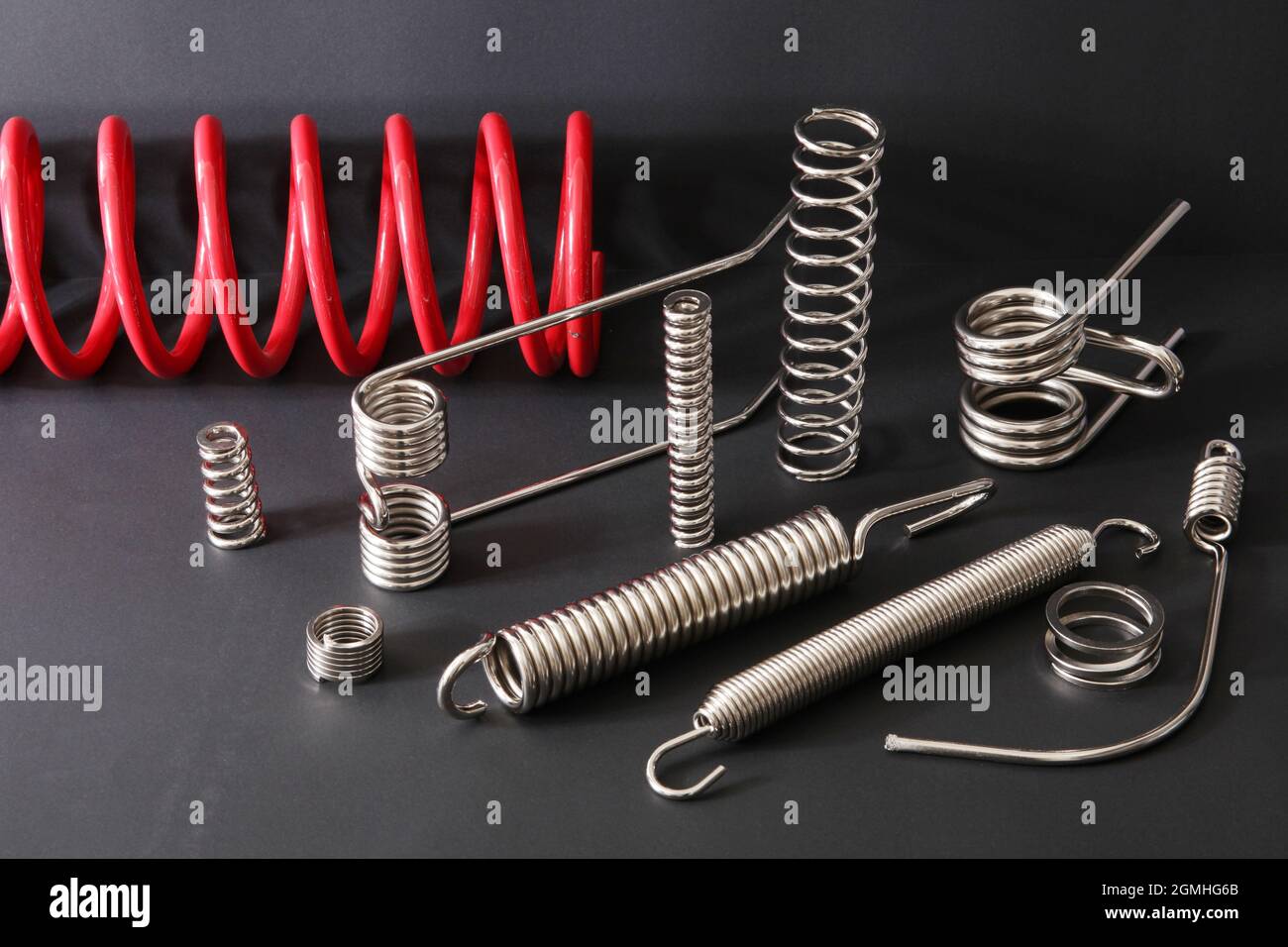 Metal springs in different sizes Stock Photo Alamy