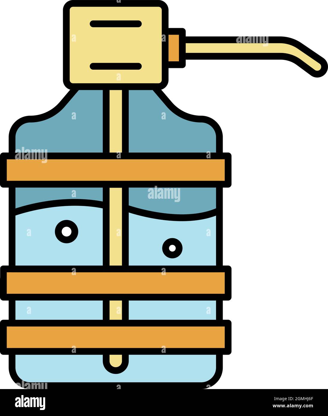 Home Water Dispenser Icon Outline Home Water Dispenser Vector Icon Color Flat Isolated Stock