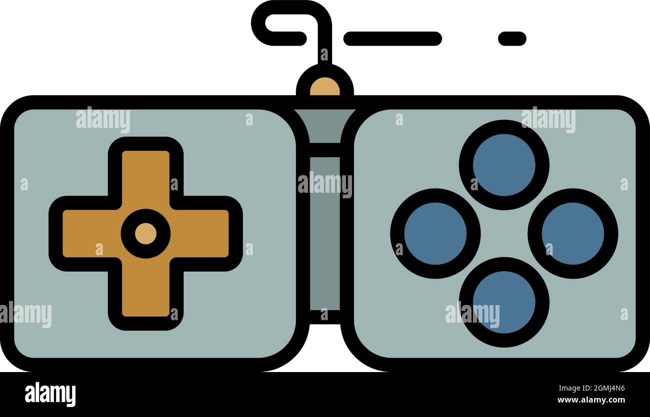 Collection joystick icon. Outline collection joystick vector icon color ...