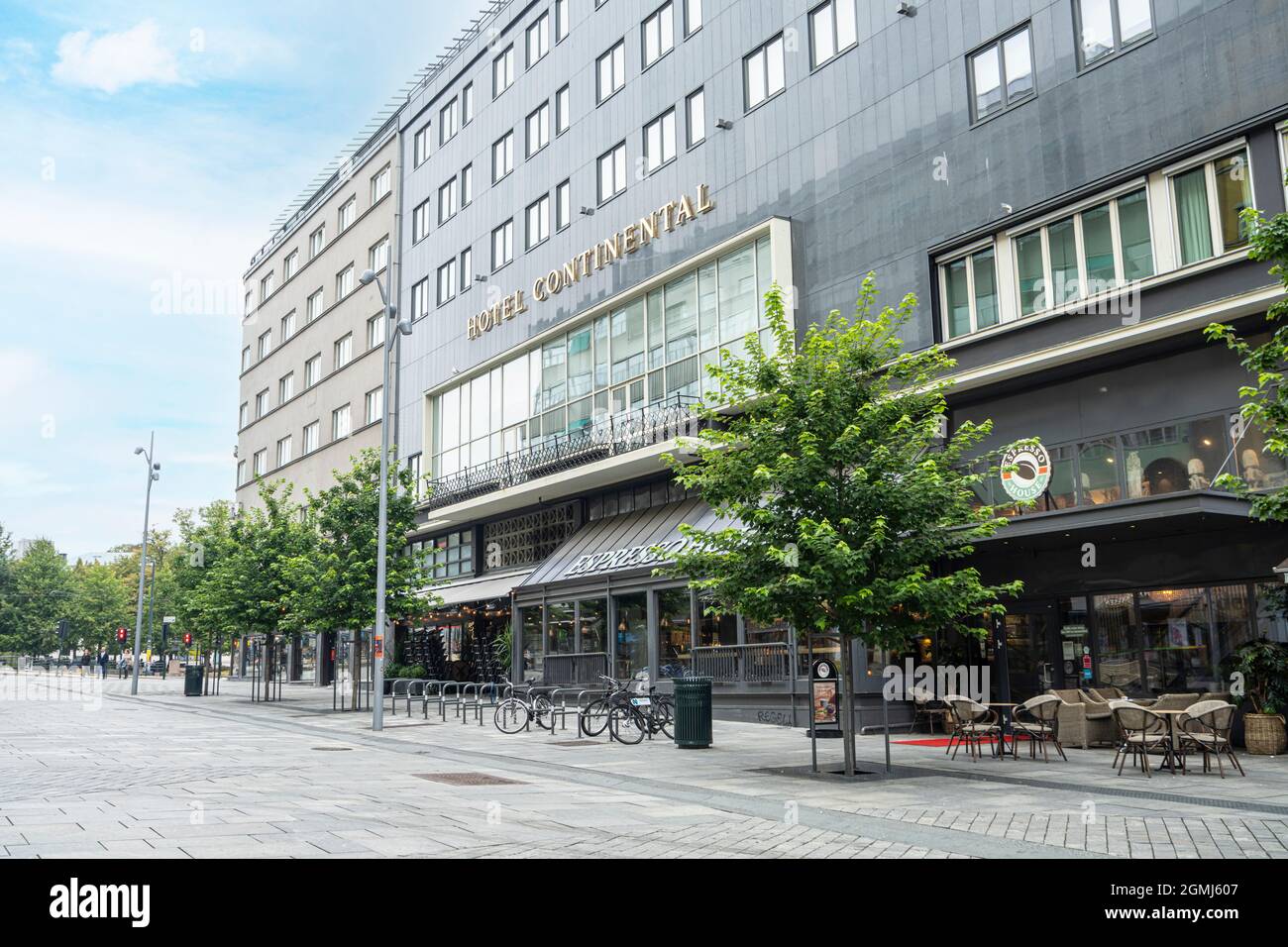Oslo, Norway. September 2021. the outdoor view of the Continental Hotel in the city center Stock Photo