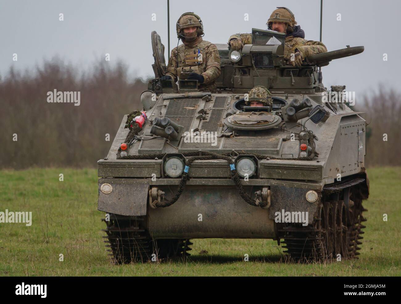 british army Spartan FV103 light armored vehicle in reconnaissance