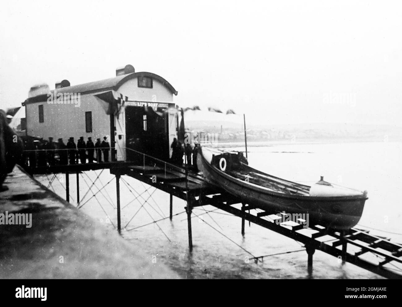 Lifeboat Station, Carrickfergus, Ireland, early 1900s Stock Photo Alamy
