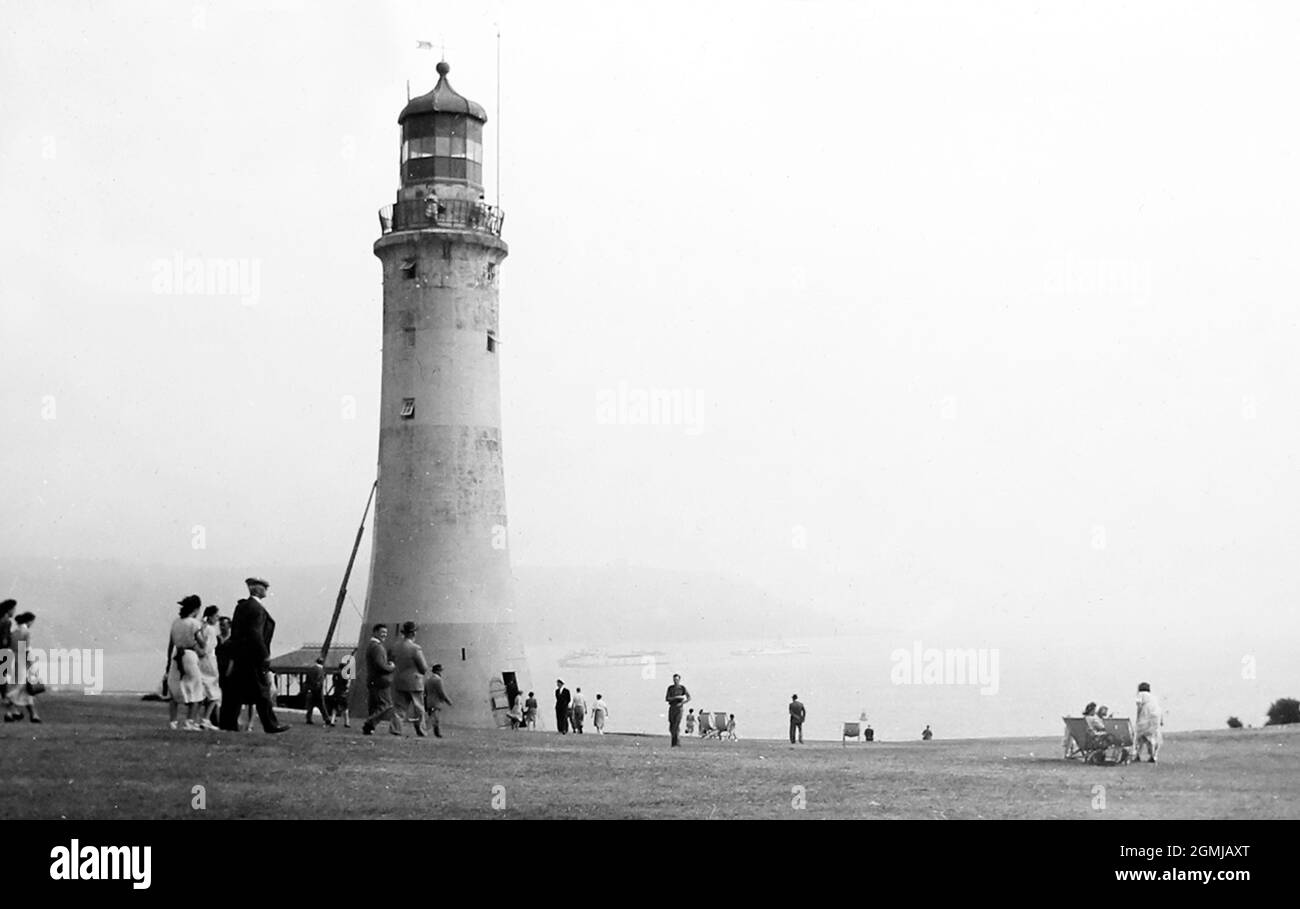 Eddystone Lighthouse, Plymouth, Victorian period Stock Photo Alamy