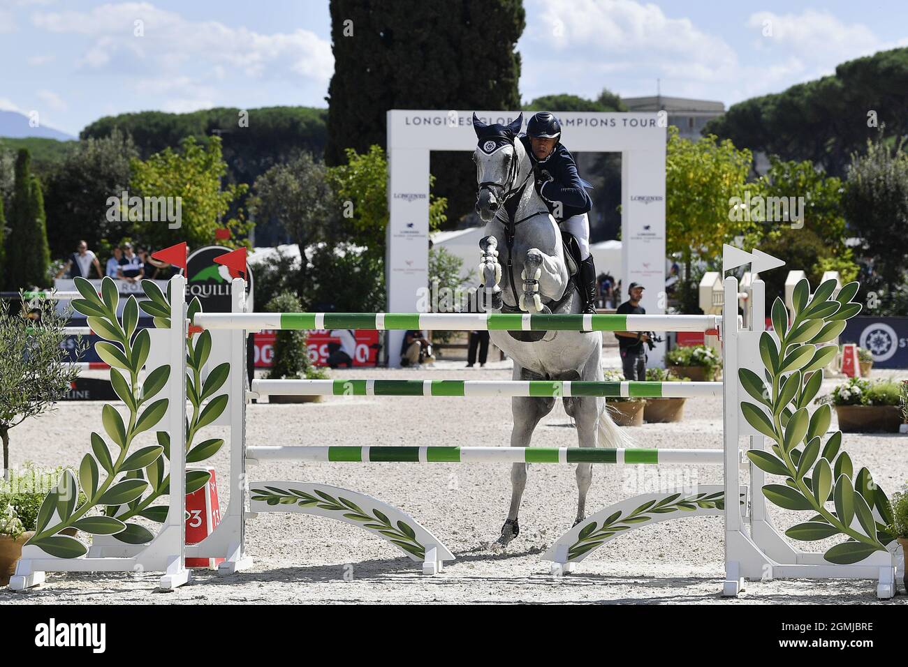Olivier Robert the winner of the Longines Global Champions Tour, on  September 18, 2021 at Circo Massimo in Rome Stock Photo - Alamy