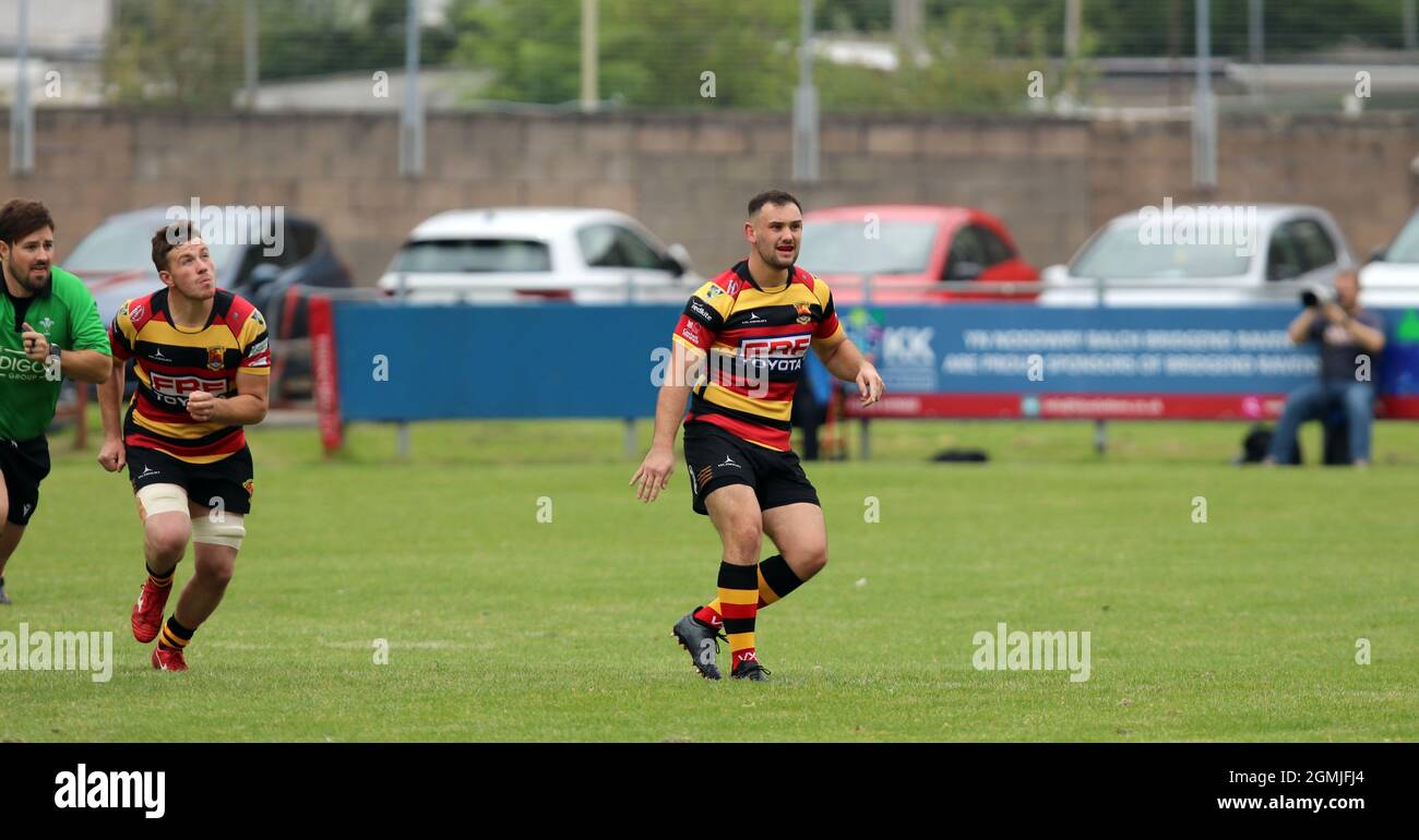 Bridgend Ravens RFC v Carmarthen Quins RFC Stock Photo - Alamy