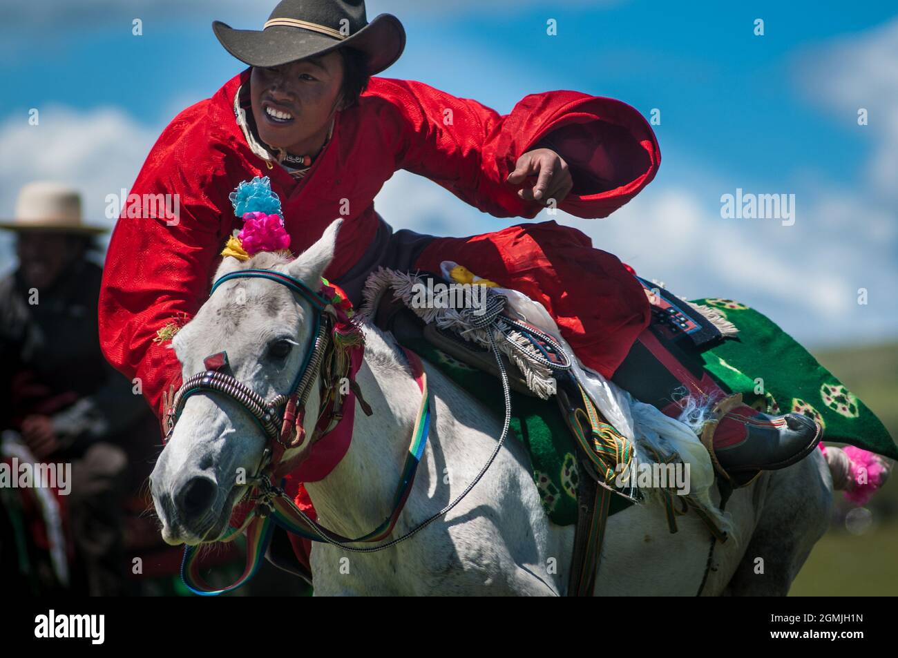 Tibetan horse rider hi-res stock photography and images - Alamy