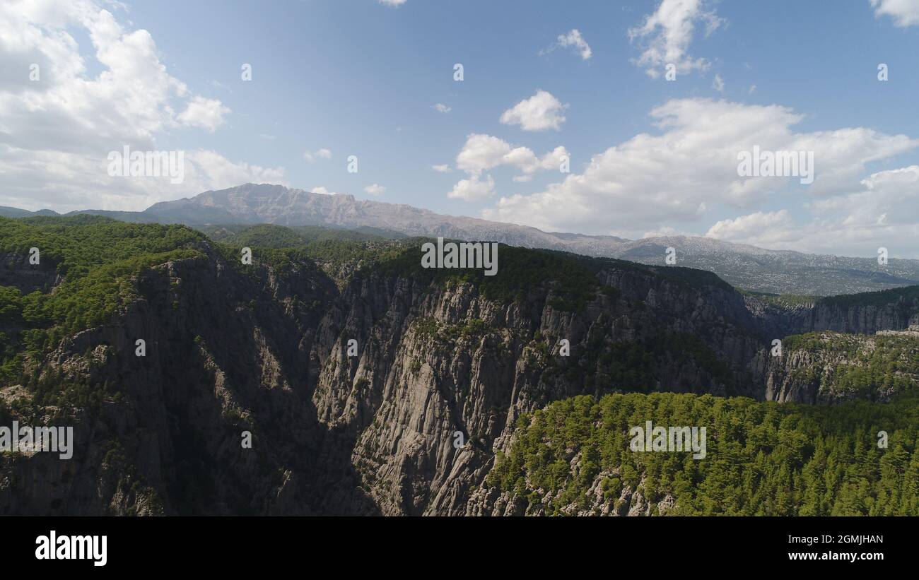 Amazing view from the magnificent walls of Tazi Canyon Stock Photo