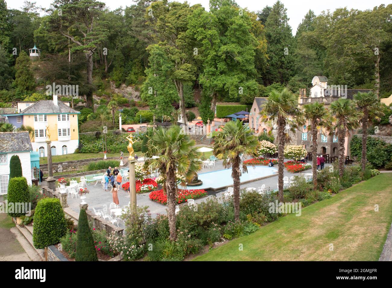 Portmeirion, the Central Piazza Stock Photo Alamy