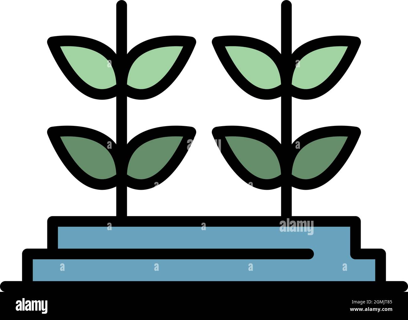 Genetically modified plants icon. Outline genetically modified plants ...