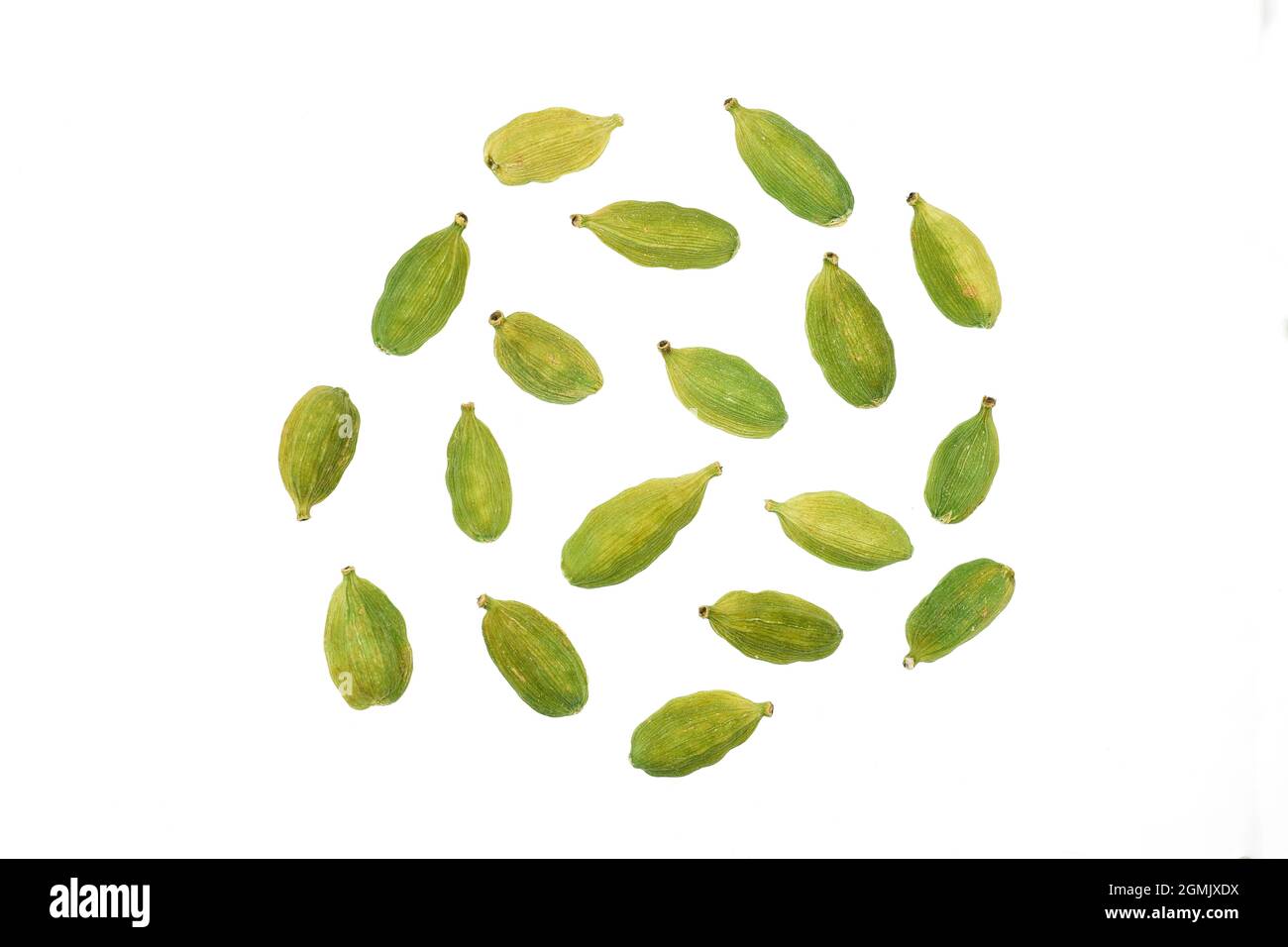 cardamom isolated on white background with clipping path Stock Photo
