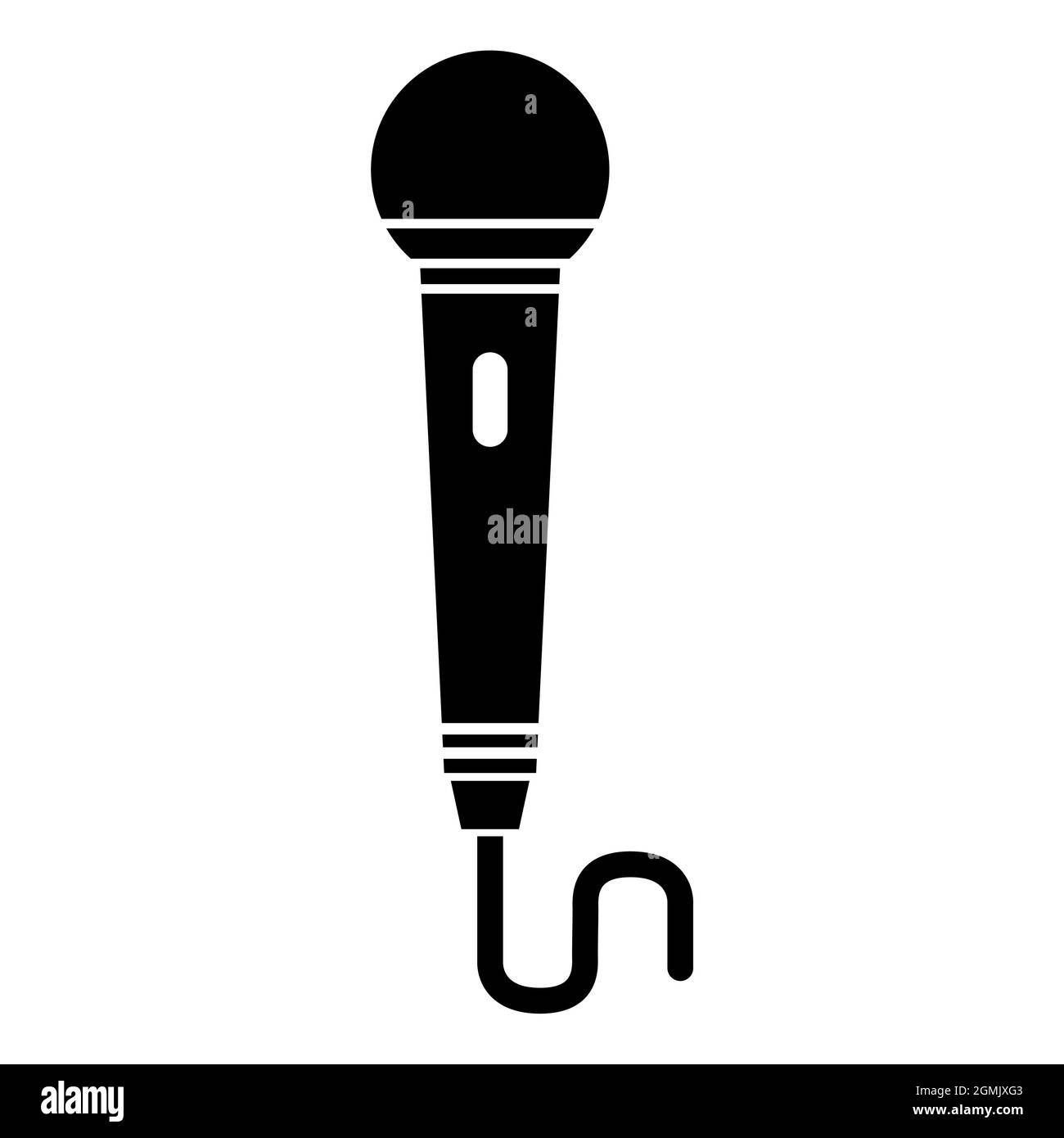 Microphone icon, audio speech symbol, record concert sign, web button ...