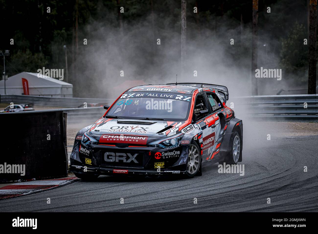 68 GRONHOLM Niclas (FIN), team GRX-SET World RX Team, Hyundai i20, World RX,  action during the World RX of Riga - Latvia, 4th and 5th round of the 2021  FIA World Rallycross