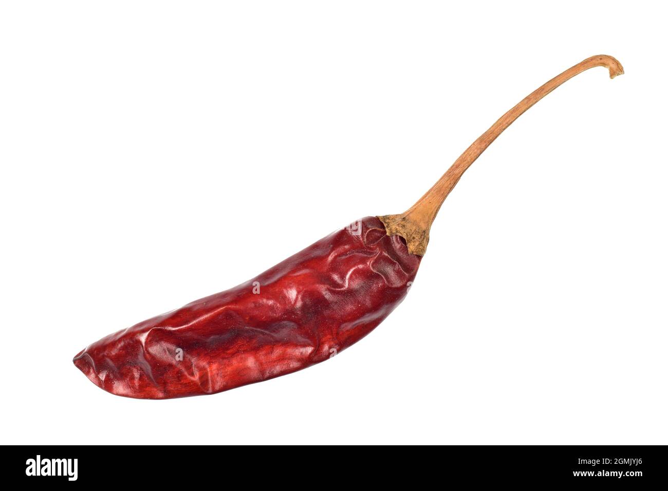 Whole dry red chili isolated on white background, cut out Stock Photo ...