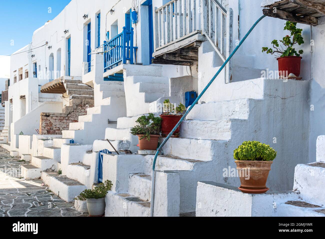 a group of homes in Chora in an area called the Kastro Stock Photo Alamy