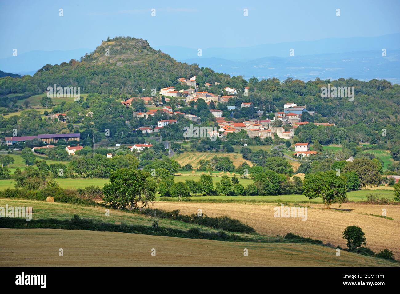 The village of Vodable, Puy-de-Dome, Auvergne-Rhone-Alpes, France Stock Photo