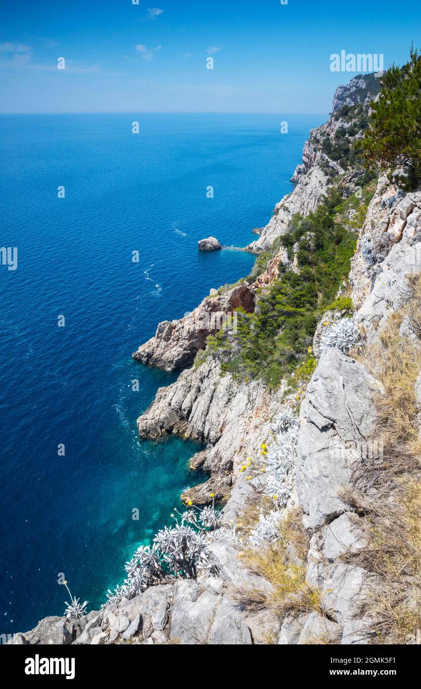 Dugi otok cliffs Stock Photo