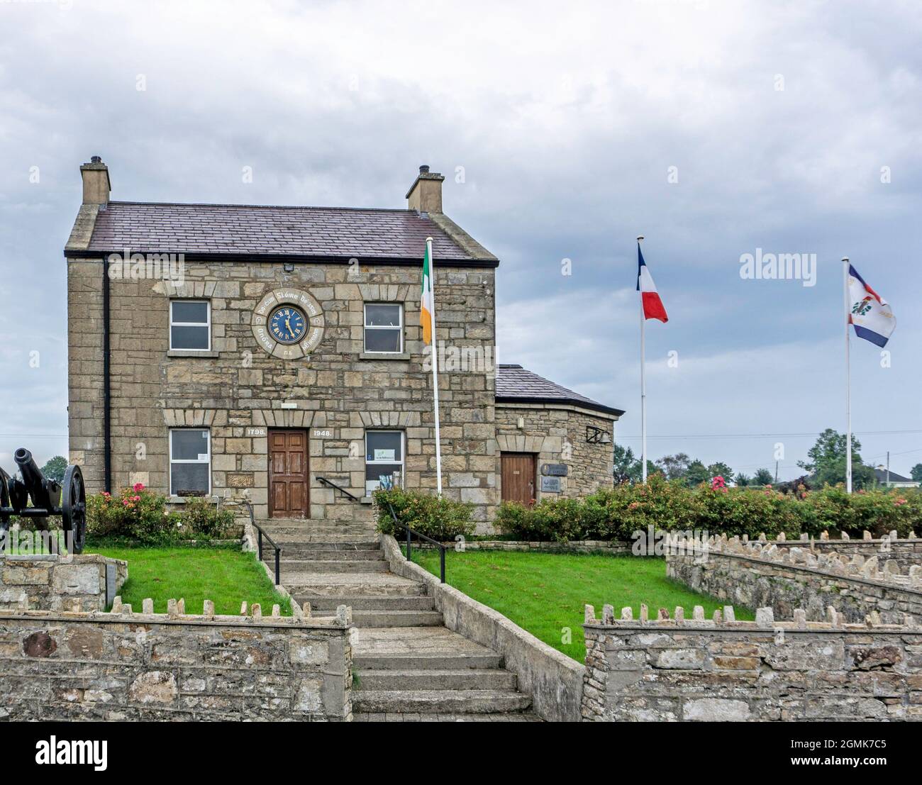 The Ballinamuck Visitors Centre in Longford, Ireland. it commemorates the French Invasion of Ireland and the Irish rebellion of 1798. Stock Photo