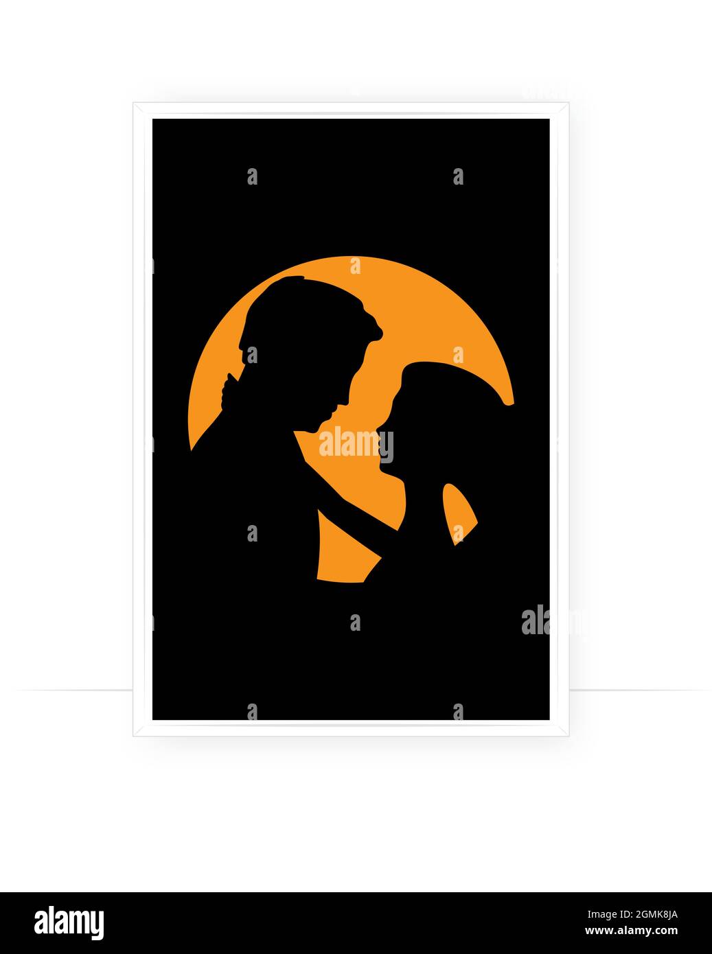 Image showcasing Couple Silhouettes on sunset, Vector. Man and woman silhouettes ...