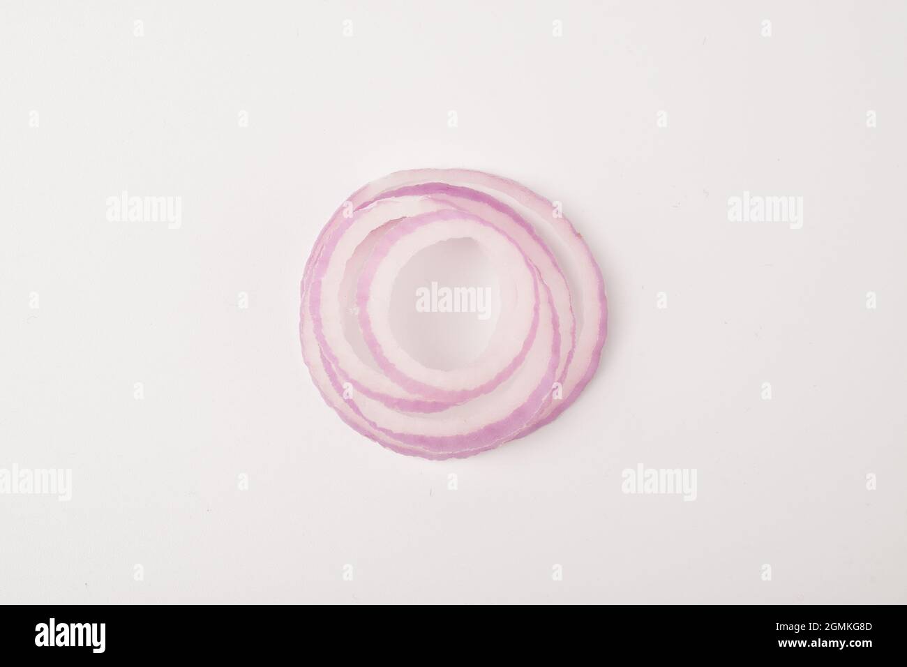 onion rings isolated on white background Stock Photo - Alamy