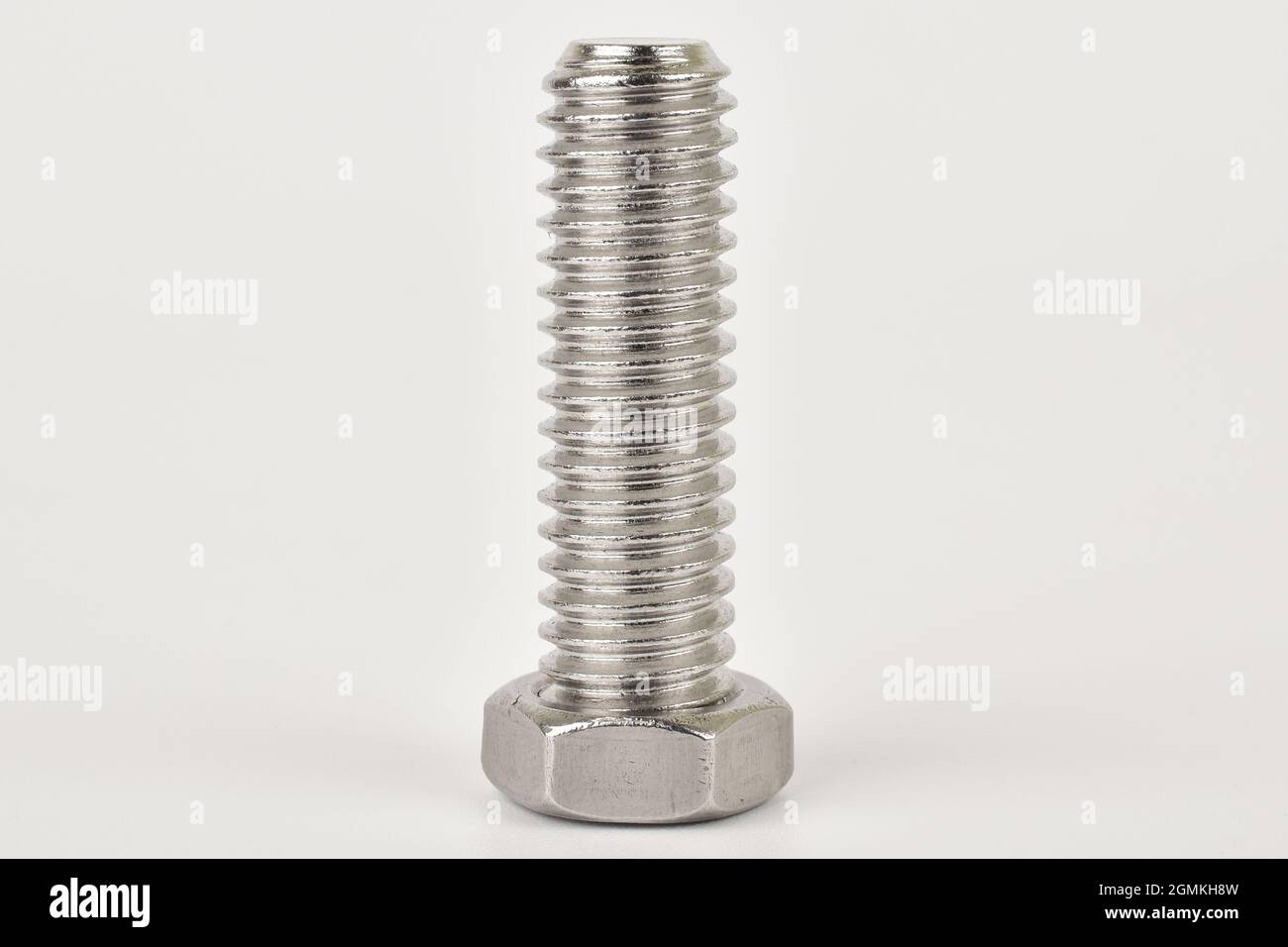 Screw Isolated on White Background Stock Photo