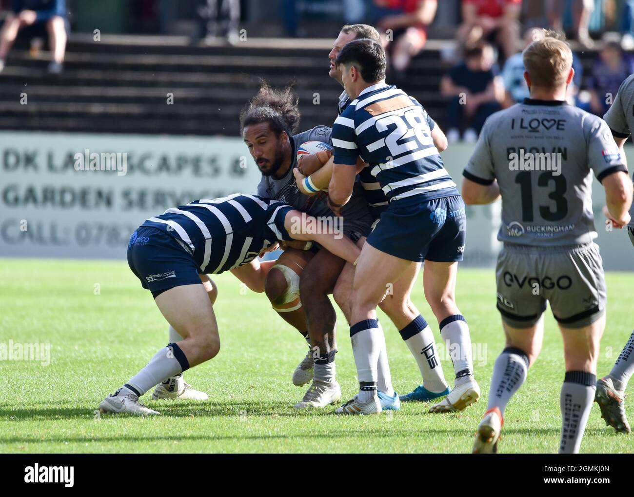 during the Betfred Championship match between Featherstone Rovers V Sheffield Eagles at The Millennium Stadium, Featherstone, UK on the 19th September Stock Photo