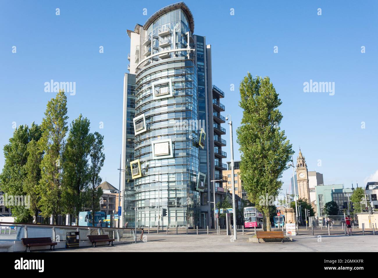 The Boat building, Queen's Square, City of Belfast, Northern Ireland, United Kingdom Stock Photo