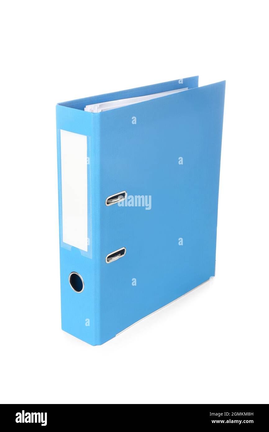Office folder on white background Stock Photo