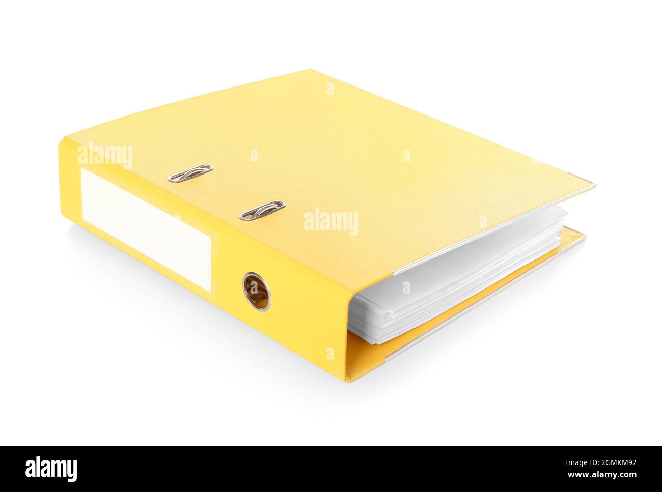 Office folder on white background Stock Photo - Alamy