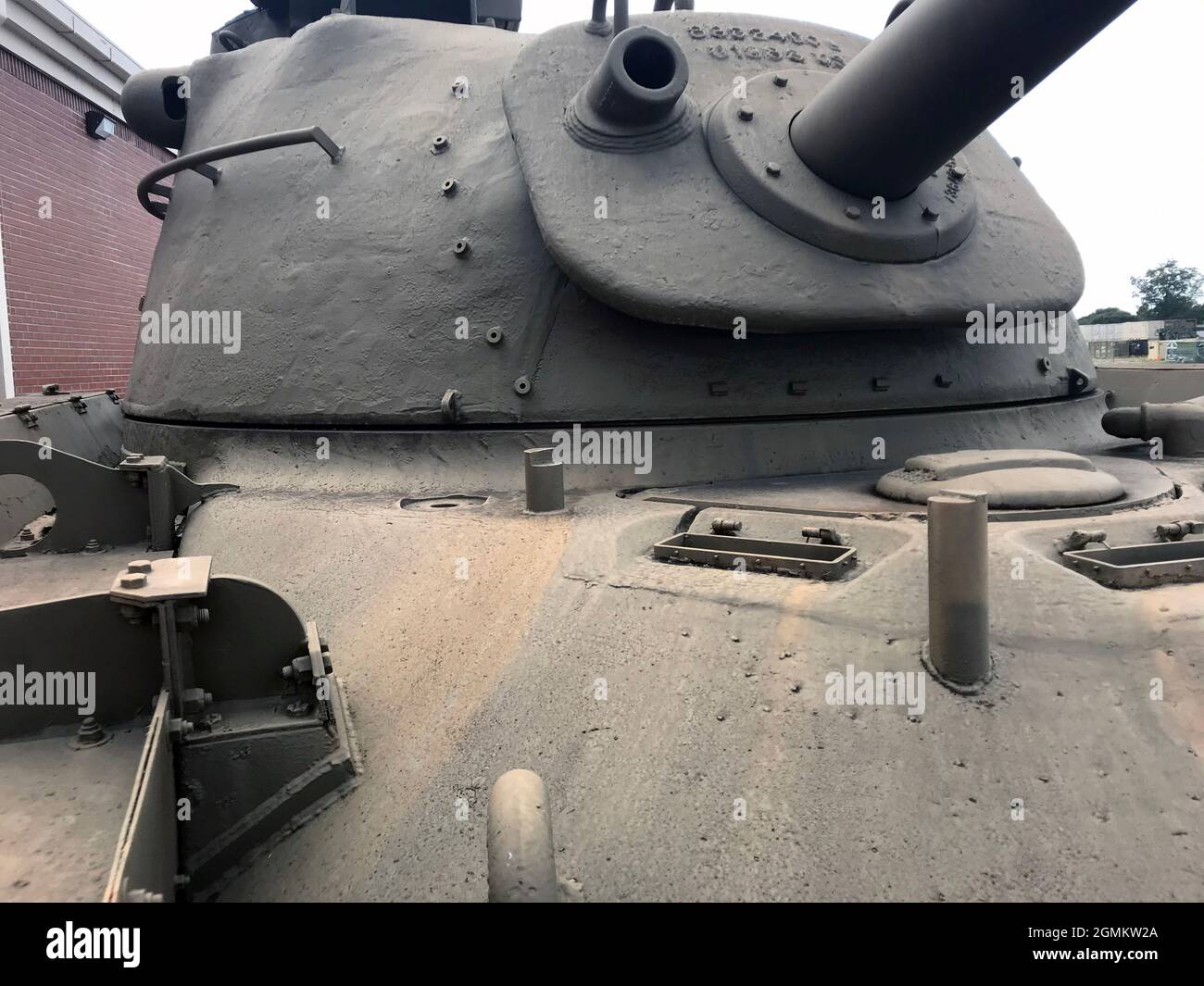 M48A1 Tank turret and gun mantlet Stock Photo