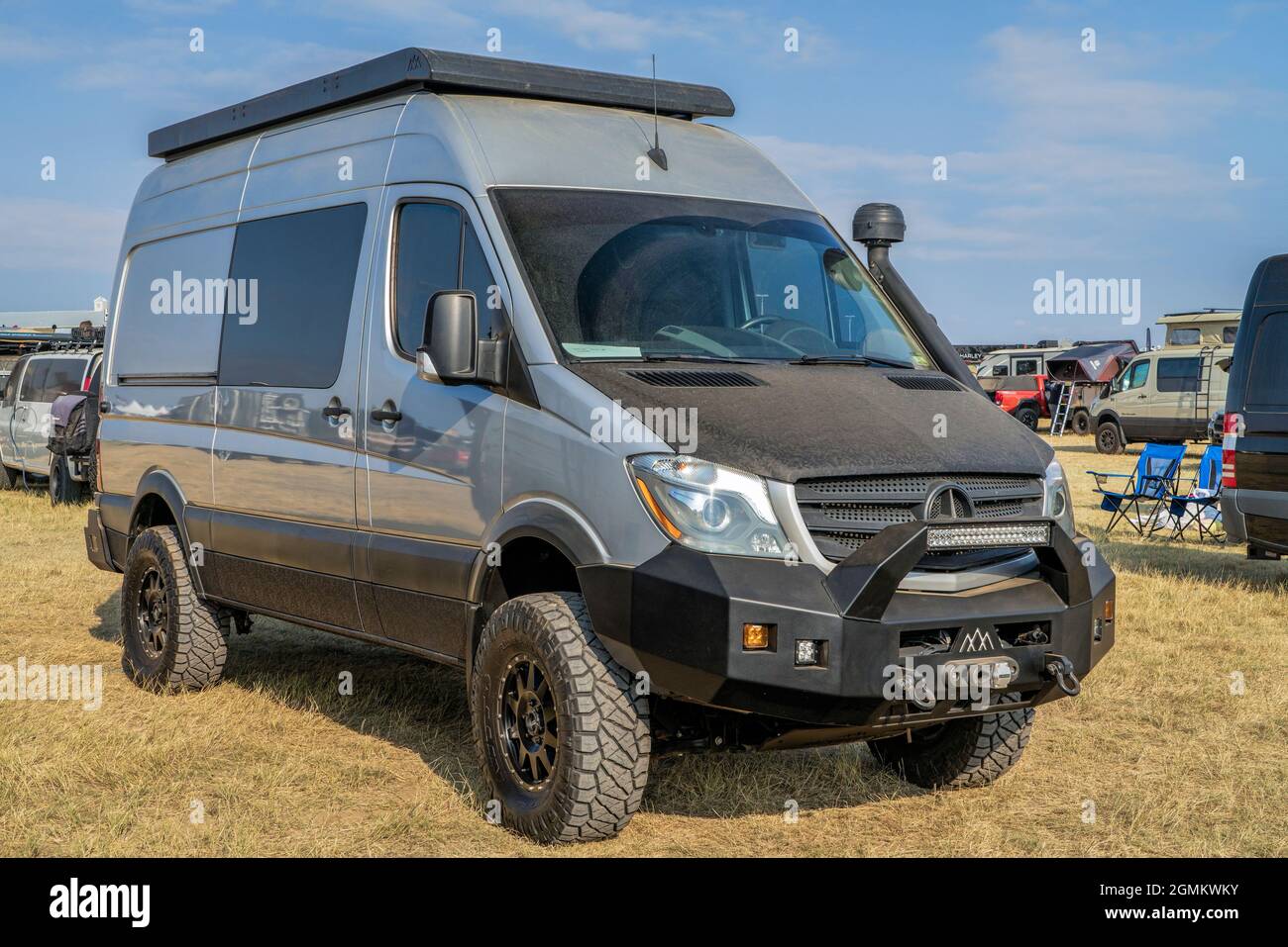 Loveland, CO, USA August 29, 2021 Winnebago Revel camper van with