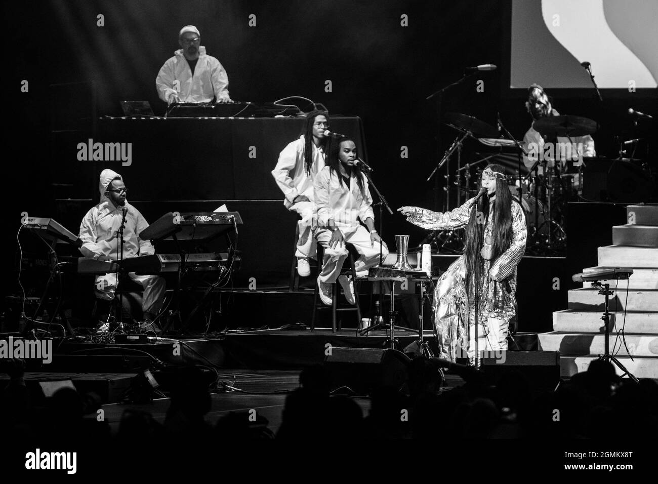 Concord, USA. 18th Sep, 2021. Erykah Badu performs on Day One of the