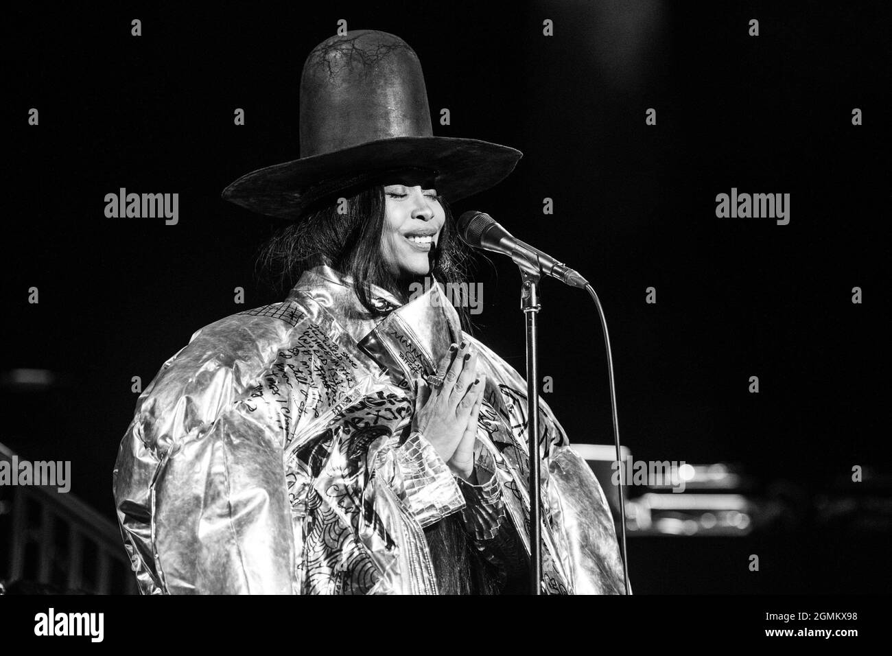 Concord, USA. 18th Sep, 2021. Erykah Badu performs on Day One of the