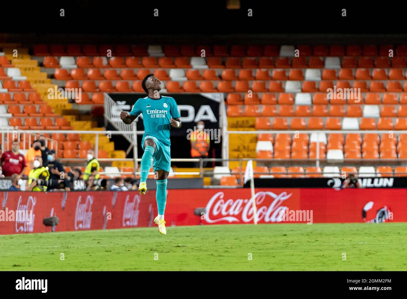 Vinicius Jose Paixao De Oliveira Junior of Real Madrid seen in action during the Spanish La Liga Vinicius Jose Paixao De Oliveira Junior of Real Madrid seen in action during the Spanish La Liga