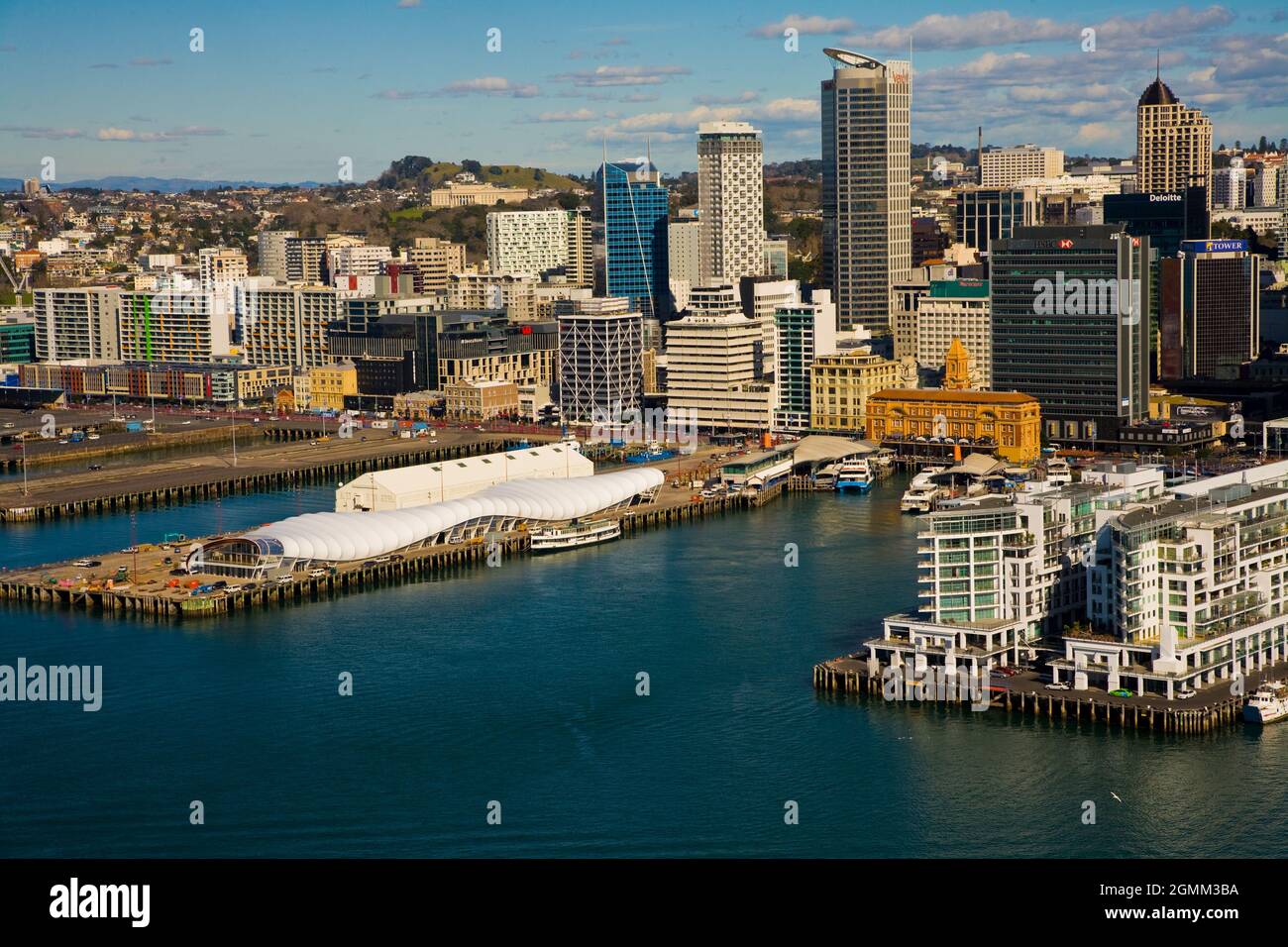 Auckland City waterfront, Waitamata Harbour Stock Photo